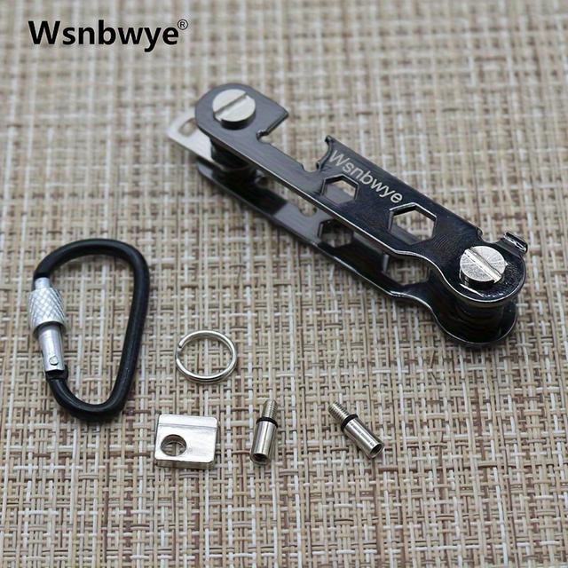 TEMU Pánský klíčenka - Vyrobeno z kovové slitiny, pojme až 16 klíčů, včetně klíčů od auta, klipů na prsteny, kroužků na klíče, klíčenek na opasek a minimalistický chytrý držák na klíče