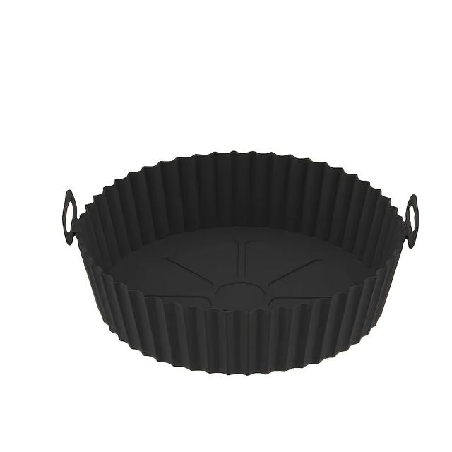 TEMU 1pc Silicone Air Fryer Liner - , Reusable Round Food Basket Accessory, Safe For Air Fryers, Fits Most Models, Ideal For Home, Kitchen, Patio, Rv Use Without Electricity