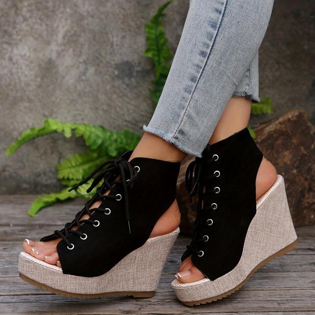 TEMU Polster-Sandalen mit Sohlen und Gesandalen mit Gürtel