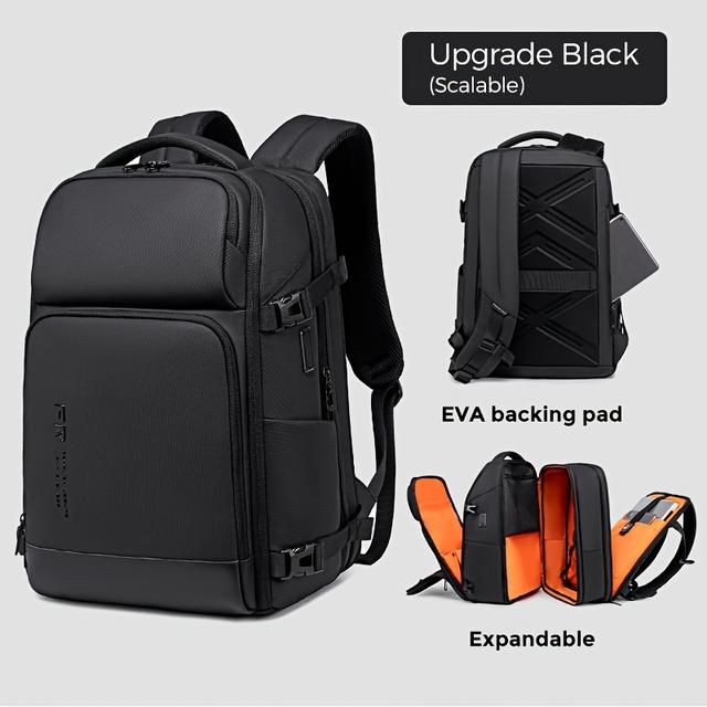 TEMU FENRUIEN Herren 16-Zoll Laptop Rucksack, ideal für Geschäftsreisen und Reisen, mit großem Fassungsvermögen, multifunktionalem Design, erweiterbarer Dicke und praktischem USB-Ladefunktion