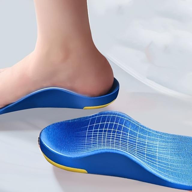 TEMU 2pcs Men's And Women's Arch Support Insoles With U-shaped Heel Support, Shock Absorption, Breathable, Comfortable And Durable Cushioning, Perfect For Sneakers, Boots And Casual Shoes