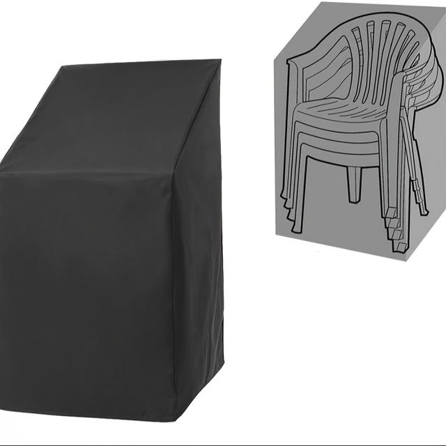 TEMU Single Patio Furniture Protector, Outdoor Chair Coverings, Heavy-duty Cover For Outdoor Seating, Stackable Chair Protector With Adjustable Cord (cover Only)
