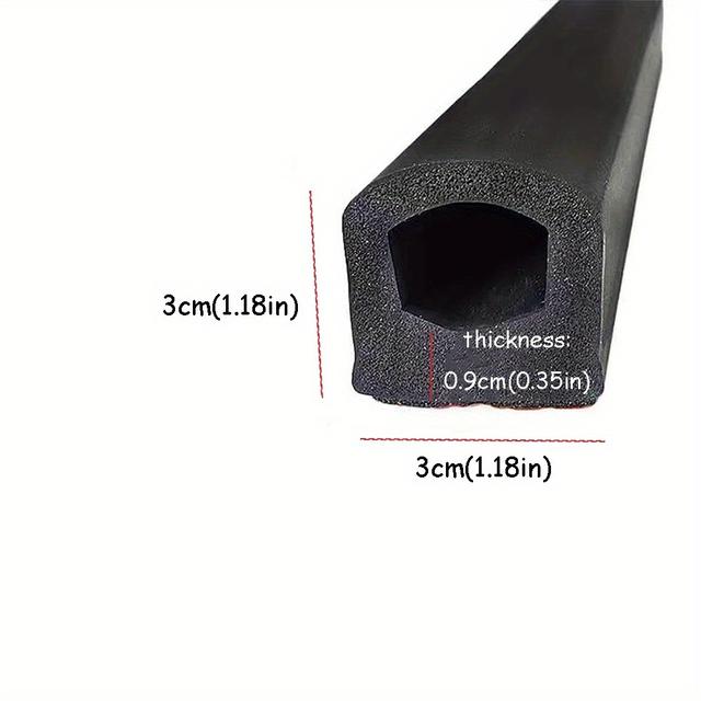 TEMU Ultra-Dicht & Ultra-Langlebige Selbstklebende D-Form-Tür- und Fensterdichtung: Lang, Extra Breit & Extra Dick für Türen, Fenster, Autos, LKW & Boote