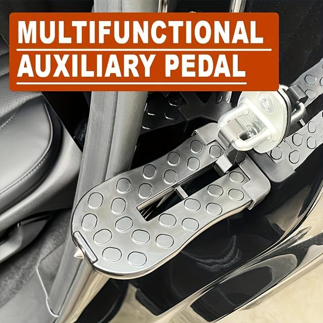 TEMU 2/1pc Foldable Roof Step With Window Breaker And Safety Hammer - To , Suitable For Most Cars, Suvs And Trucks, Portable And For Emergency Escape And Daily Use