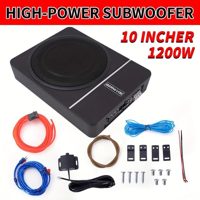 TEMU High--inch Car Seat Subwoofer With A Of 1200w, Designed Specifically For 12v Vehicles. This Ultra-thin Subwoofer With Installation Cables For Seat Distribution, An Experience!