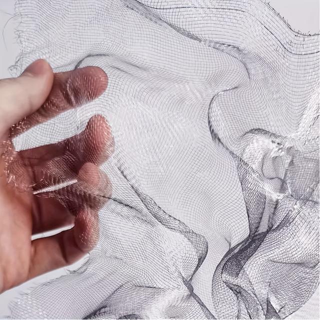 TEMU Red de Alambre Metálico para Manualidades, Entusiastas , y Decoración de con Piedras Sintéticas, 97.54*298.7 cm