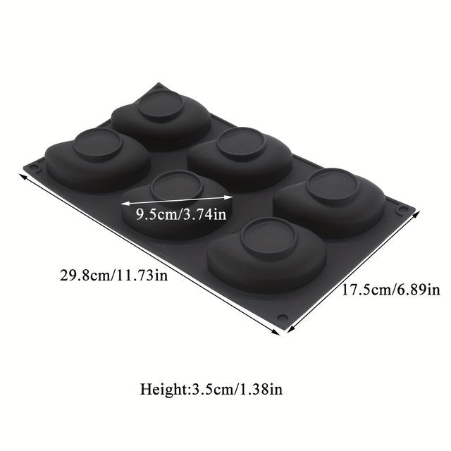 TEMU 1pc Thickened Cake Baking Mold Mango Jelly Cake Decoration Silicone Mold 3d Three-dimensional Candle Mold Homemade Christmas Party Gift