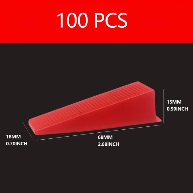 TEMU Žhavé prodejní klipy pro vyrovnávací systém dlaždic 1.0-3.0 mm, 100 ks / Keramické vyrovnávací nástroje pro systém okrajů dlaždic