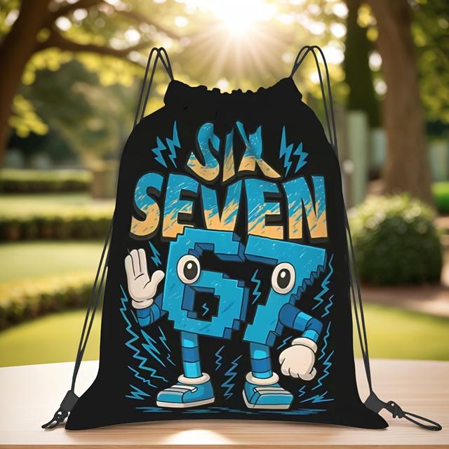 TEMU 1pc 6 67 Themed Convertible Backpack | Foldable, Lightweight, Drawstring Closure, Suitable For Gym, Park, Party, Hiking, Travel Essential, For Teenager