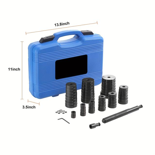 TEMU Vevor 52pcs Bushing Bearing & Seal Driver Set, Transmission Wheel Axle Bearing Race, Seal Driver Installer Remover, 18-65mm & 74mm Metric Discs Bush Removal Puller Bearing Press Tool Kit, Vevor