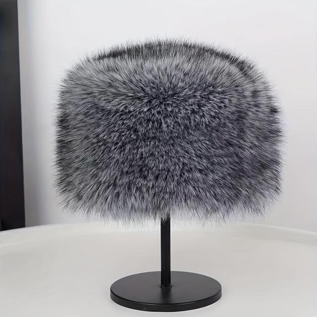 TEMU Капелюх у стилі лисиці - вітрозахисний та теплий зимовий капелюх для чоловіків і жінок, з м'яким, легким дизайном та козирком. Аксесуар для холодної погоди на відкритому повітрі під час Різдва