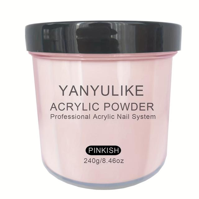 TEMU Professionelles 8oz Acrylnagelpulver für Sofort-Nägel – Keine Lampe erforderlich, Schnellpulver geeignet für Verlängerungen, 3D-Nageldesign & Gravur (Transparent, Weiß, Rosa, Nude Beige)
