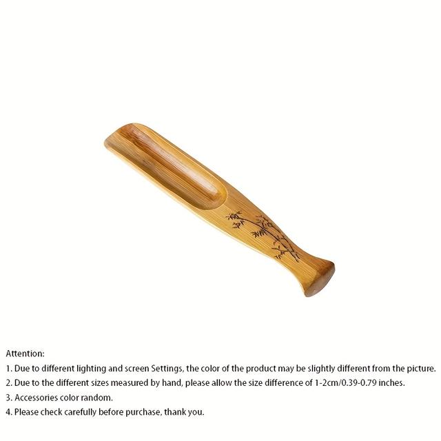 TEMU Bamboo Tea Scoop Tea Scoop Tea Leaf Measuring Scoop Fu Tea Accessories