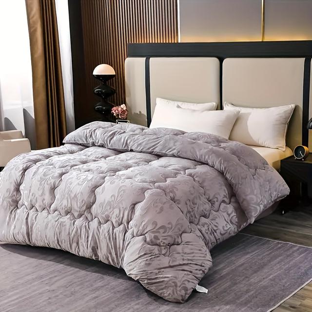 TEMU 1pc European-style Carved Plush Series Skin-friendly Warm Blanket