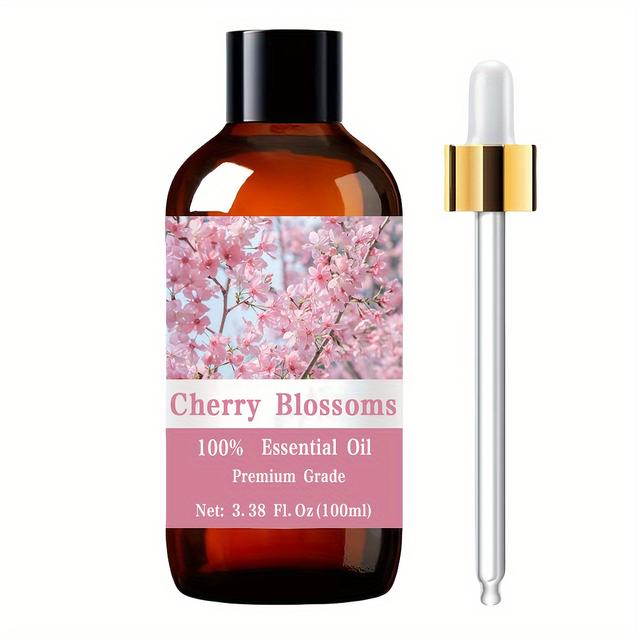 TEMU Cherry Essential Oil Suitable For Nail, Hair, Skin Care, Massage Oil, Diffuser & Humidifier - Moisturizing Scent Oil For , Meditation, Dry Or Areas
