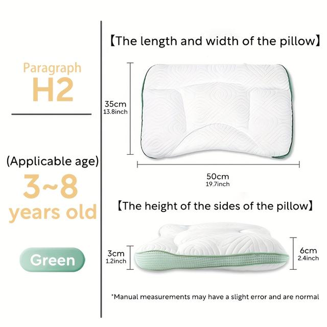 TEMU Double-sided Kids Pillow - 11.81×19.69 Inch, High Polyester Filling, Washable, Children's Pillow Suitable 1-18, Christmas Halloween Gift