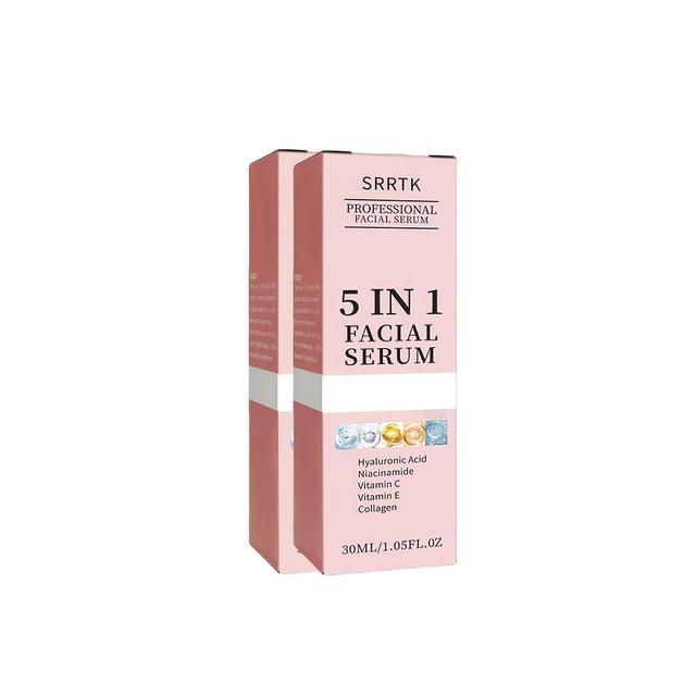 TEMU 2pcs Facial Serum, Nourishing & Hydrating With Vitamin C And Hyaluronic Acid, Pore Minimizing Face Serum For Delicate Light Beige, Oil Control & Moisturizing Skincare To Beige Pure And Smooth