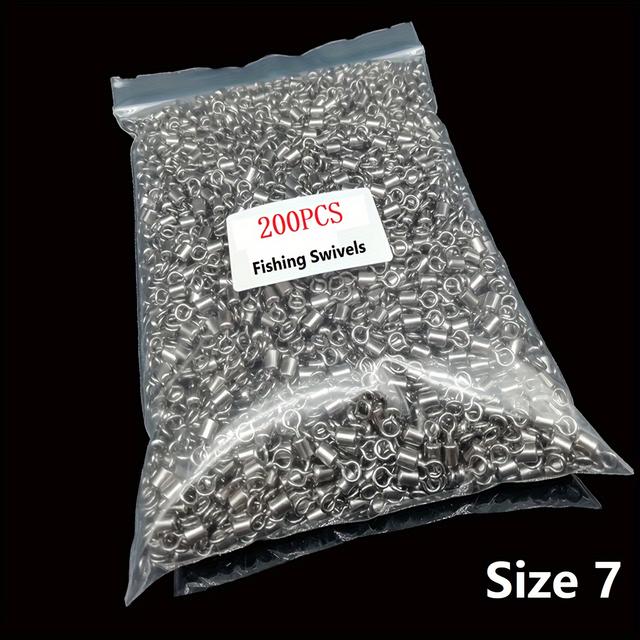 TEMU 200db/csomag Görgő forgó csapok, nagy teherbírású csatlakozó, horgász kiegészítők