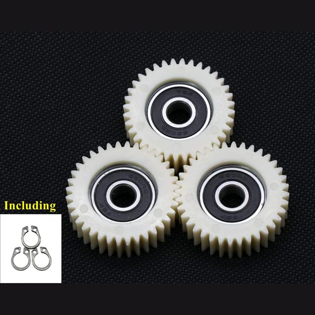 TEMU 3pcs Mechanical Gear 36t 38x12mm For Rear Motor, Nylon Replacement Parts