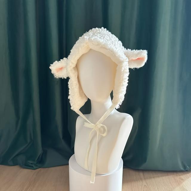 TEMU A Ear Hat, An Anime-themed Plush Winter Accessory, A Cute And Warm Fabric Headpiece, Suitable For Outdoor Activities