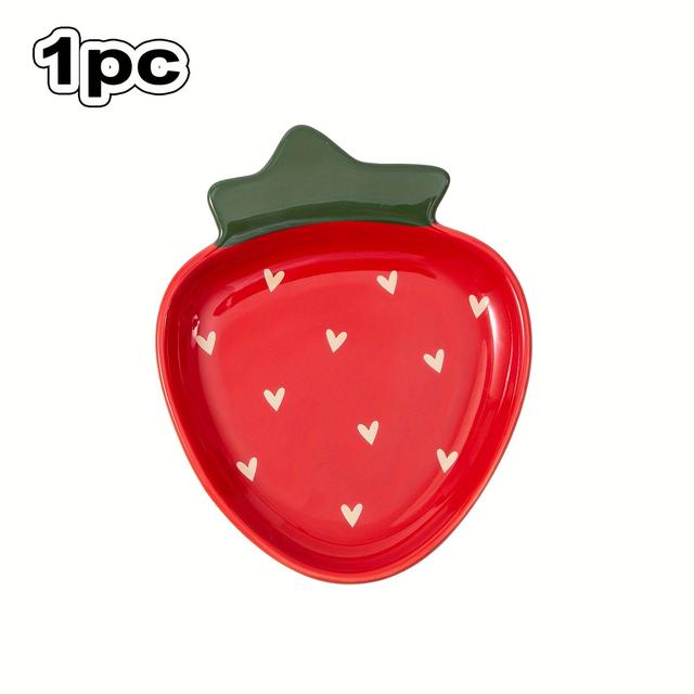 TEMU 1/2 قطعة حامل ملعقة خزفي للفرن، حامل ملعقة فراولة لطيف لحاملة أدوات المطبخ، حامل ملاعق ومغرفة وملقط، هدية لتزيين المنزل أو الزفاف