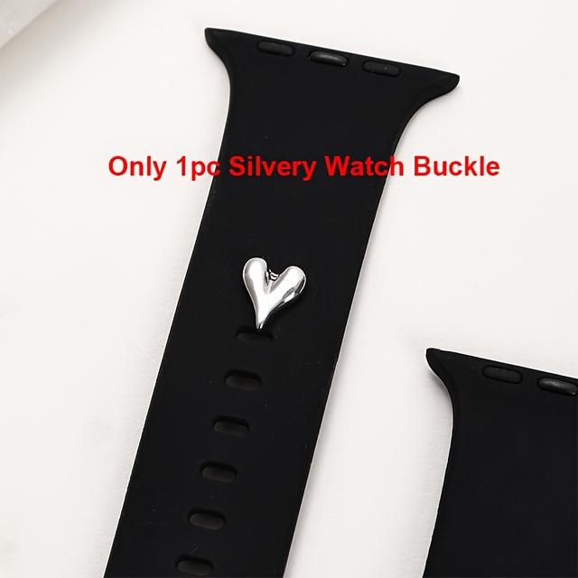 TEMU 1ks-3ks Módní srdce pro for iwatch pásek Charms Elegantní páskový přívěsek Dekorativní přezka Roztomilý pásek Dárek pro ženy 38mm 40mm 41mm 42mm 44mm 45mm