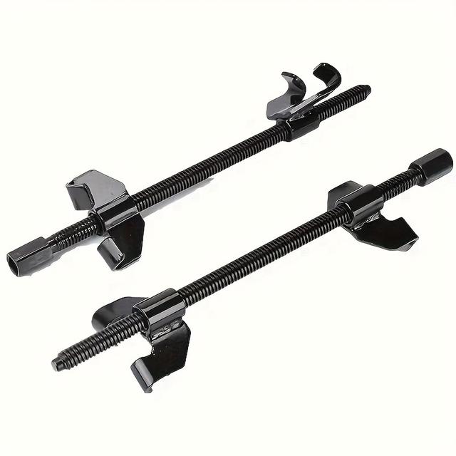 TEMU 2pcs Durable Steel Spiral Compressor Tool Set - Manual Strut Spiral Compression Clamp For Shock Absorber Removal, Vehicle Suspension System Repair Tools