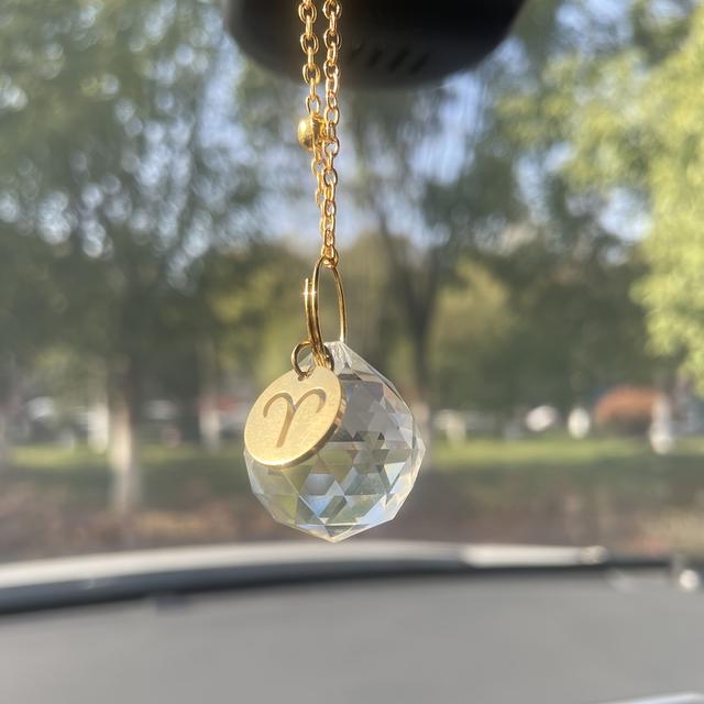 TEMU 1pc Car Sun Catcher, Car Mirror Hanging Additions, Car Additions For Women, Zodiac Sign Car Decor, Cute Car Additions, Gift For Her