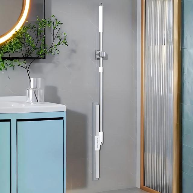 TEMU 3-in-1 Floor Scraper - 180-degree Flexible Rotation, Halloween And Christmas Home Cleaning - Broom For Dust Removal, Water Stains, And Hair - Ideal For Glass, Floors, And Kitchens