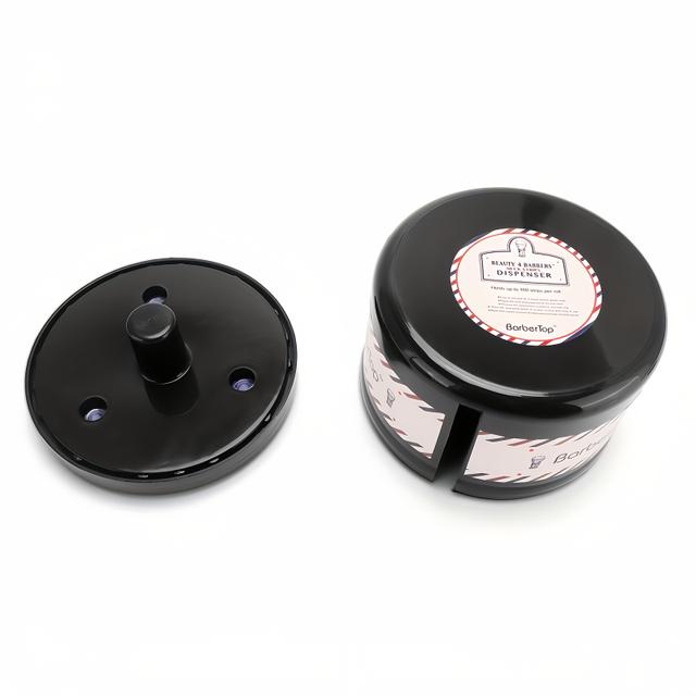 TEMU 1 قطعة حامل ورق العنق، حامل ورق العنق القابل للتصرف، أداة تصفيف الشعر، حامل ورق العنق المرن، مستلزمات صالونات تصفيف الشعر، حاوية ورق العنق البلاستيكية المتينة (الحاوية فقط)