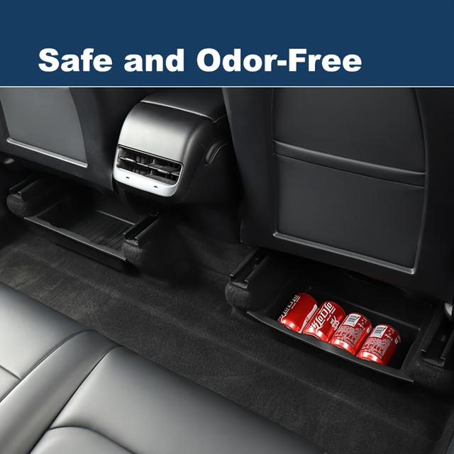 TEMU 1 db Autós Ülés Alatti Tárolódoboz | Rejtett, Nagy Kapacitású Csúszásmentes Szervező, Multifunkcionális Tároló Tálca, Alkalmas a Legtöbb Autómodellhez, Praktikus Autós Tárolási Megoldenás