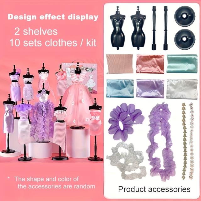 TEMU Girls' Kit – Creative Diy Paste Art & Craft Set, No Required, Perfect Gift For Birthday, Halloween, Christmas & Thanksgiving