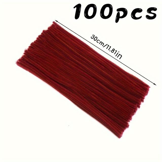 TEMU Creative Pipe Cleaners, 100pcs Pipe Cleaners Crafts Supplies For Festivals Decorations Making, Flowers, Plant Crafts Diy Making