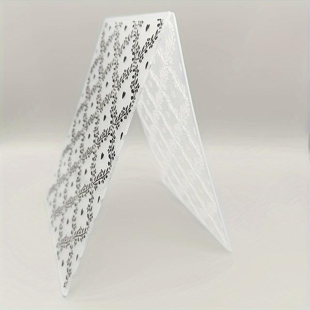 TEMU Plastic Embossed Folder (5 Inches X 7 Inches | Love And Peace) Paper Craft Plastic Texture Stamp For Card Making And Scrapbooking