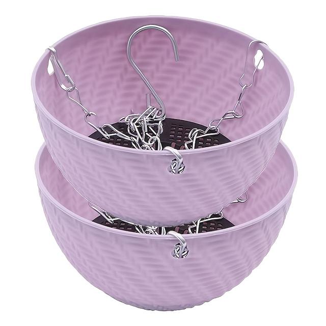 TEMU 1 Stück/4 Stücke Outdoor-Balkon-Hängepflanzgefäße, 4 Farben. Geeignet für Innen- und Außenpflanzen