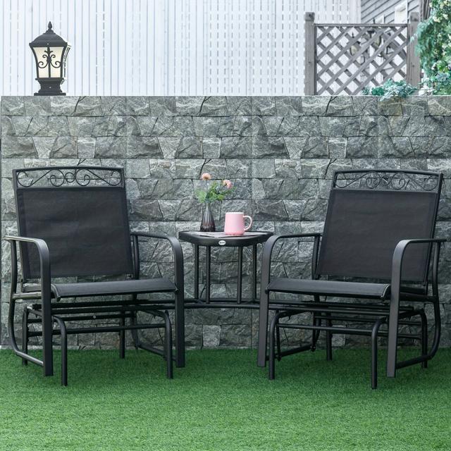 TEMU Multi-person Glider Chair 84b-731bk