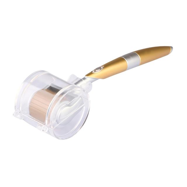 TEMU ZGTS Derma Roller z 192 igłami ze stopu tytanu, 0.25 mm, do masażu twarzy i mikronawierzchniowej pielęgnacji skóry