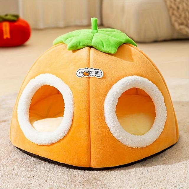 TEMU 1pc para Gatos de Caqui, y con Múltiples Agujeros, Jaula Cerrada para Mascotas, Cama para Gatos, Cama para Mascotas