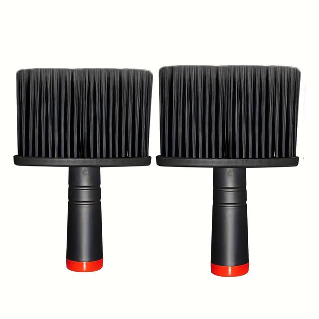 TEMU Zestaw 2 szczotek do odkurzania szyi, profesjonalne miękkie szczotki fryzjerskie do czyszczenia, idealne prezenty dla kobiet, dekoracje świąteczne i prezenty świąteczne