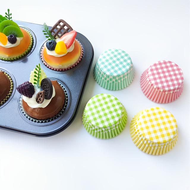 TEMU 100pcs Cake Cup Liners, Oil-proof Cake Baking Cups, Baking Paper Liners, Cake Inserts, Baking Tools, Cake Tools