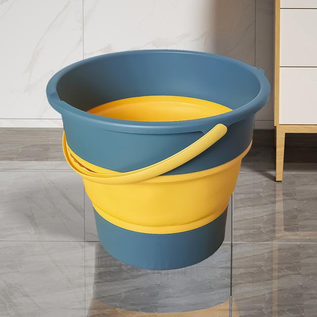 TEMU 1pc Collapsible Bucket For Car Washing, Fishing, House Cleaning, Camping, And Gardening - Durable And Space-saving Halloween And Christmas Deep Cleaning