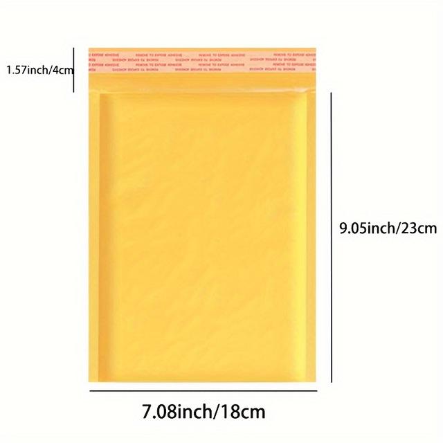 TEMU 30-pack Self-sealing Bubble Mailers, Tear Resistant Paper Envelopes For Small Business, Bulk Shipping Bags For Jewelry, Makeup, And Supplies