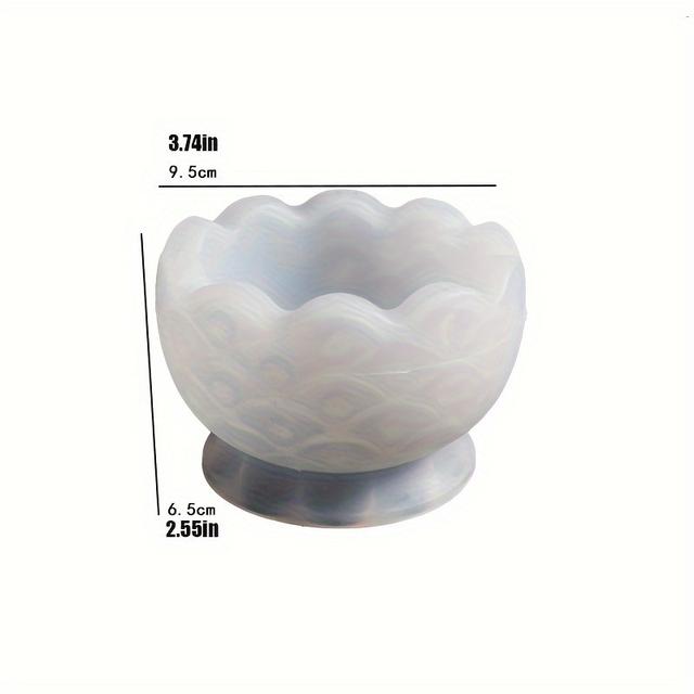 TEMU Relief Flower Pot Silicone Mold, Resin Clay Gypsum Concrete Silicone Mold, Hand Storage Tray Candle Cup Silicone Mold Vase Silicone Mold Jewelry Tray Mold Furniture Decoration