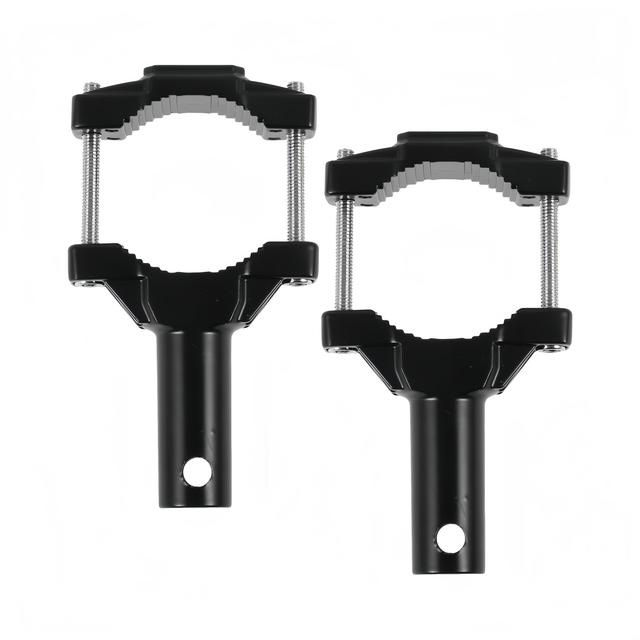 TEMU 2pcs Motorcycle Bumper Clamp Brackets For Wind Resistance, Fog Light Mounts, Auxiliary Light Installation, And 360-degree Adjustable Horizontal Crash Bar Mounting Brackets