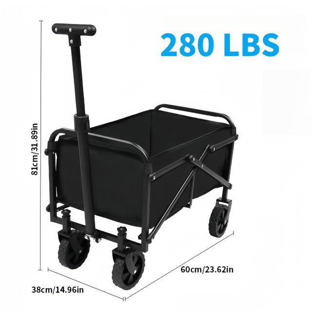 TEMU Track 's Essential Transport Cart - Heavy Duty Folding Wagon For Pole Vault Pits, Hurdles & Water Jugs With Beach Wheels | Practice To Tournament Gear Mover