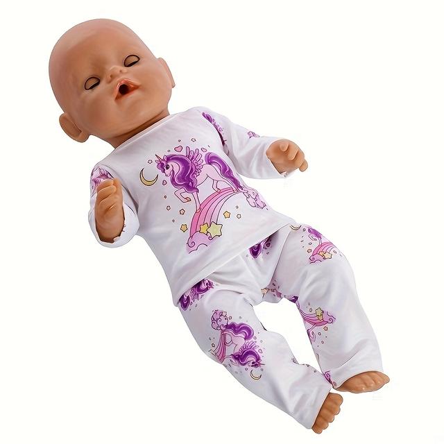 TEMU 2pcs/set 2024 New Doll Clothes, Suitable For 17-18 Inch Dolls And 43- Newborn Dolls Baby Dolls