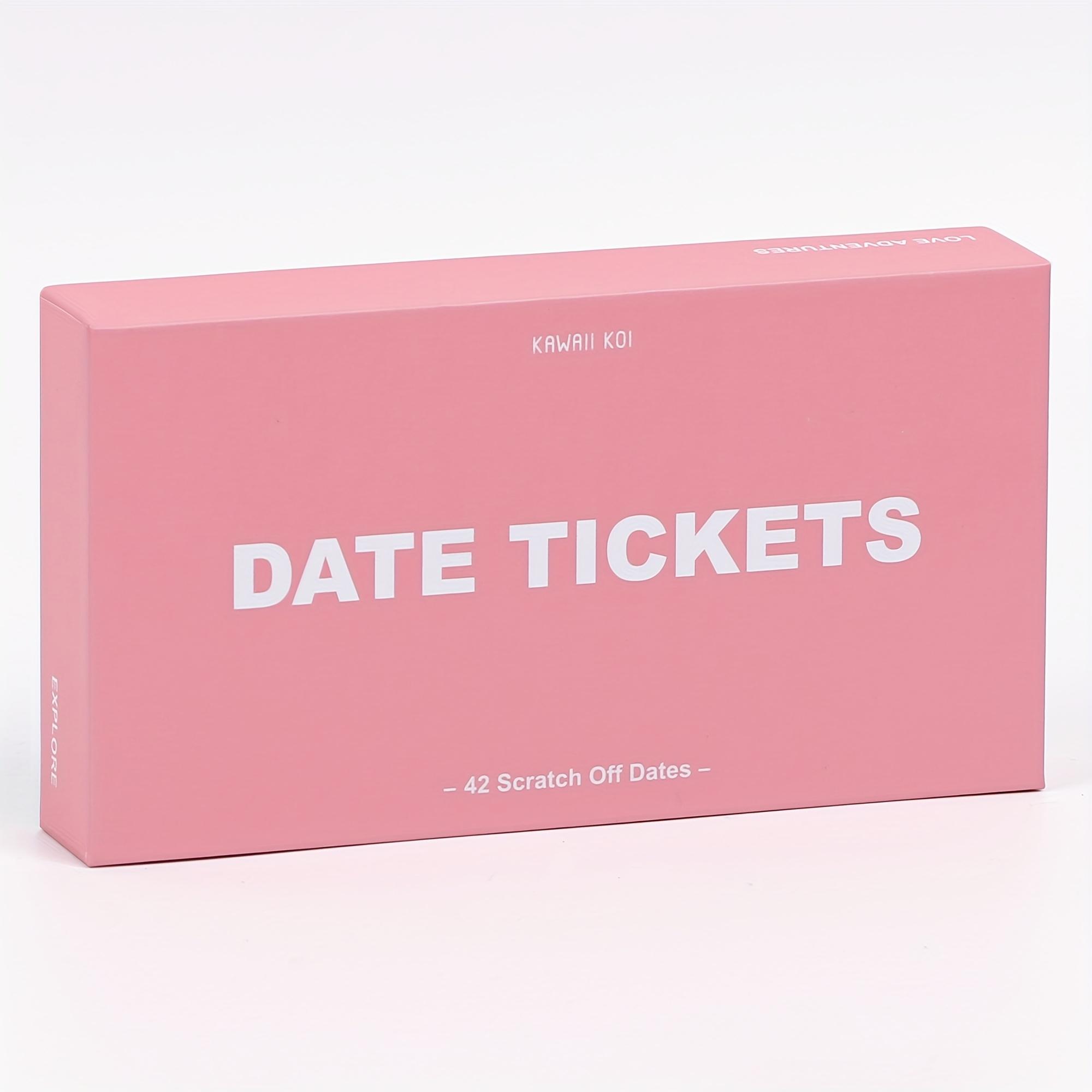 TEMU 42 Scratch- Games For Date Nights - Romantic Suggestions Featuring 3 Ticket Colors, Perfect For , Ideal Gifts For Birthdays And Anniversaries