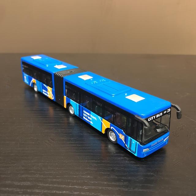 TEMU Double-section Extended Simulation Pull-back Toy Car, Bus Passenger Car, Bus, Public Transport Vehicle, Toy Car Model, Holiday Gift, Decorative Ornament