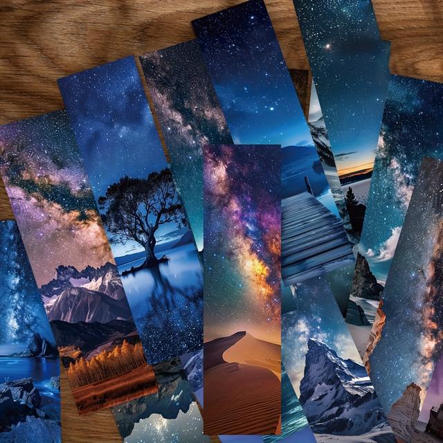 TEMU 30pcs Marcadores de Libros con Temática - Cósmicos Coloridos para Lectores, Marcadores de Página Creativos para Estudiantes y Uso de Oficina