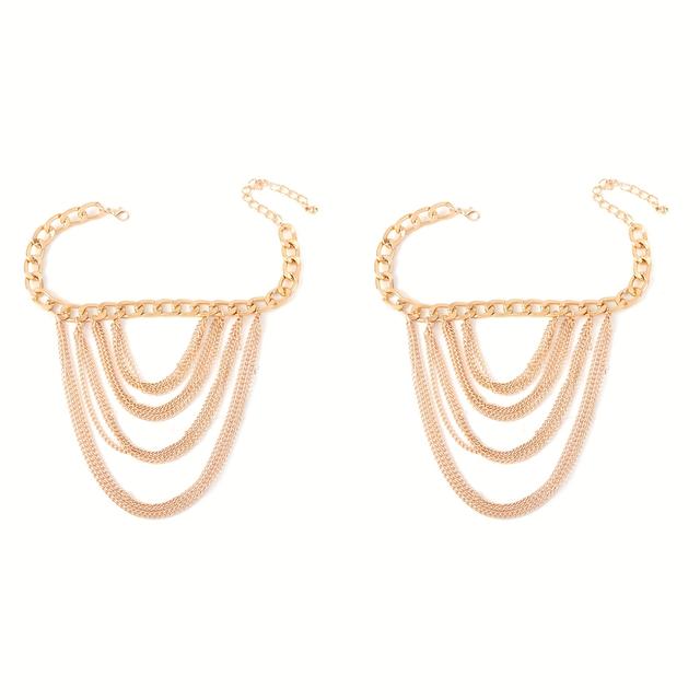 TEMU A Pair Of Luxurious Alloy Jewelry High-heeled Shoes For Women, Featuring Ankle Additions For Parties And Balls—perfect For Halloween Foot Decorations And Christmas Gift Ornaments